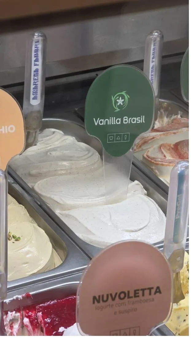 Vitrine de gelato